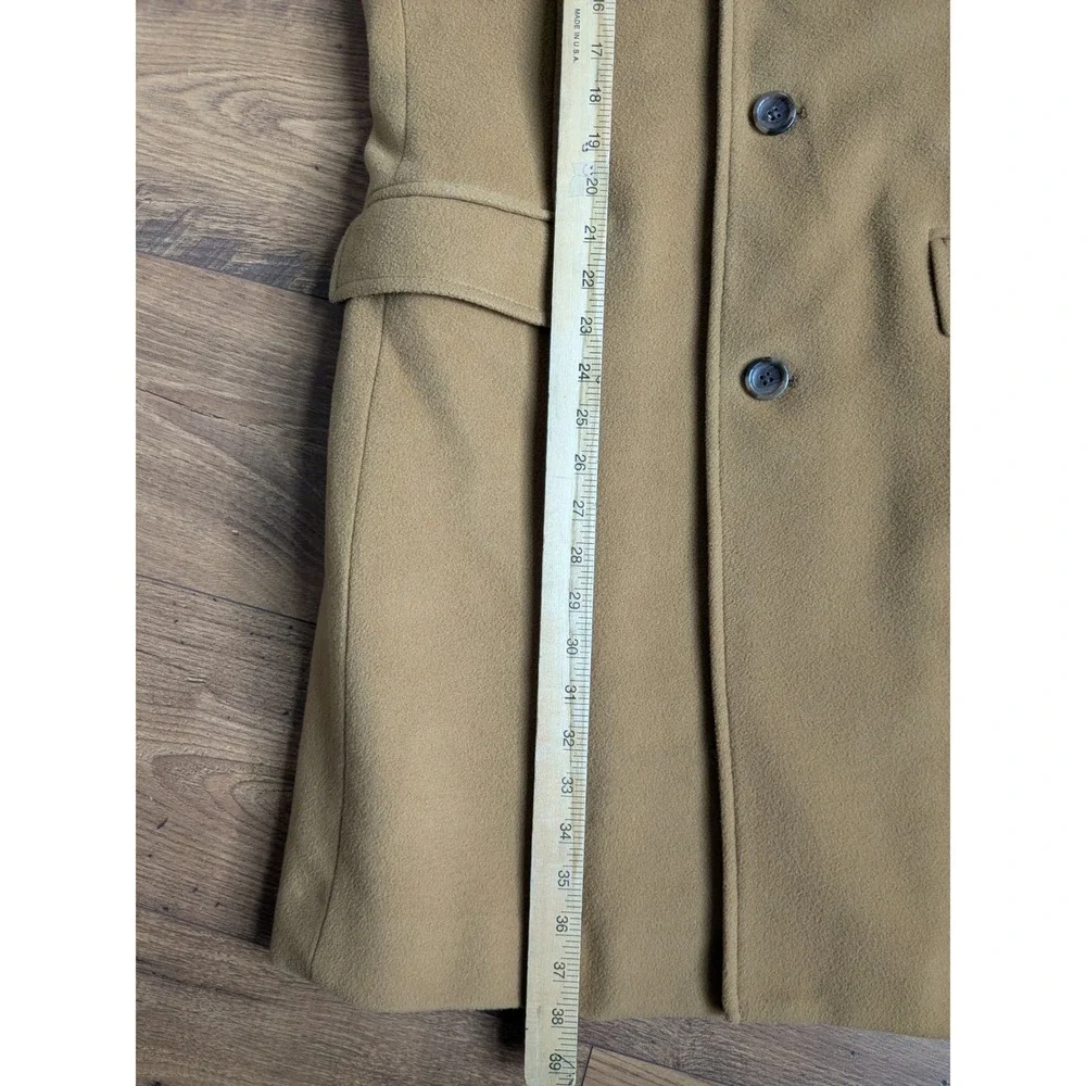 J‎ Crew Ludlow Wool Cashmere Top Coat Camel Tan Mens Size 40S